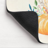 Gelukkig Grateful Blessed met Oranje pompoen Muismat (Hoek)