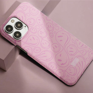 Gelukkig Groovy Retro Glimlach Gezichtspatroon Pas Case-Mate iPhone 14 Pro Max Hoesje