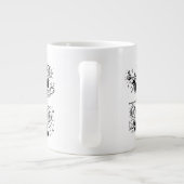 gelukkig grote koffiekop (Achterkant)