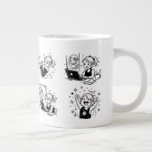 gelukkig grote koffiekop (Rechts)