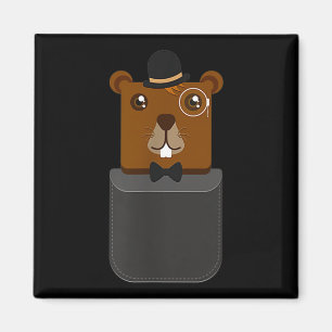 Gelukkig Groundhog Day T-shirt In Uw Zak Magneet