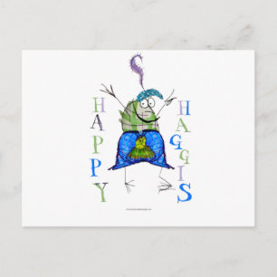 gelukkig haggis briefkaart