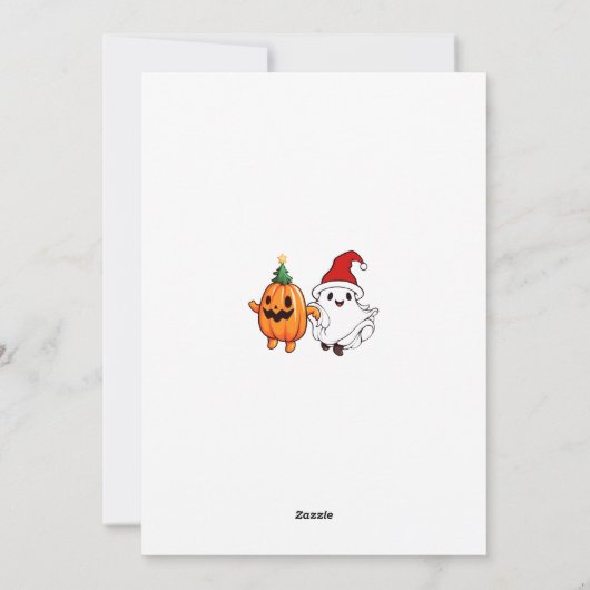 Gelukkig HalloDankMas Feestdagenkaart (Achterkant)