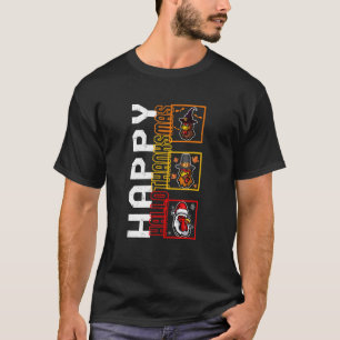 Gelukkig HalloDankMas Heks Pelgrim Kerstman Kip C T-shirt