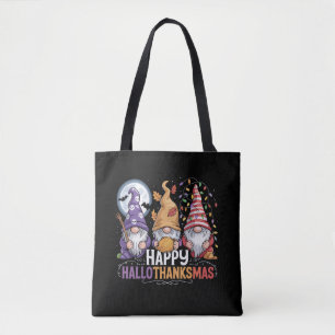 Gelukkig HalloDankMas Kabouters Halloween Kerstmis Tote Bag