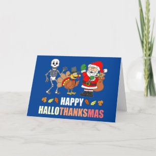 Gelukkig HalloDankzeggingsMas Kaart