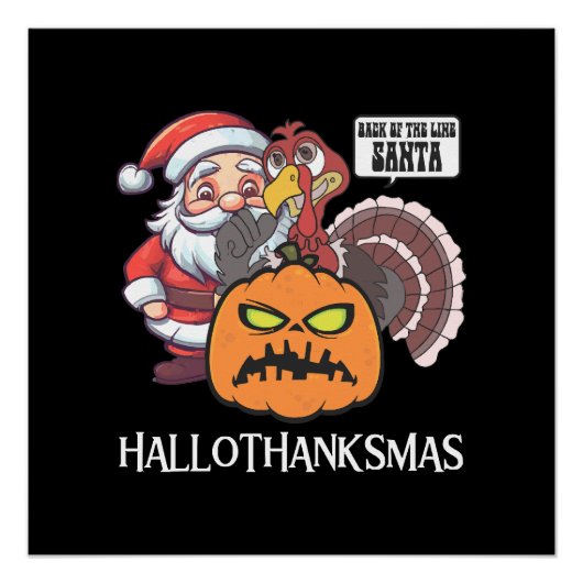 Gelukkig Hallothaagdanksmis Perfect Poster (Voorkant)