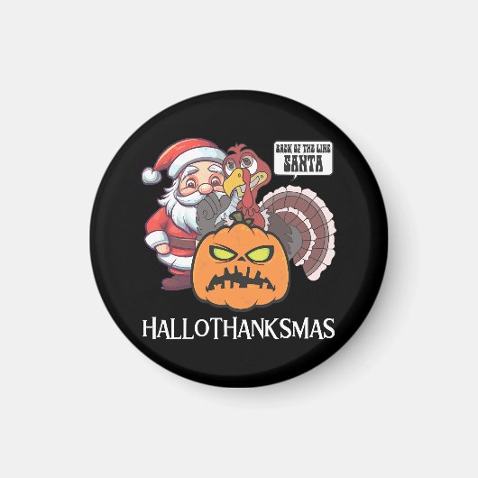 Gelukkig Hallothaanksgeluk Magneet (Voorkant)