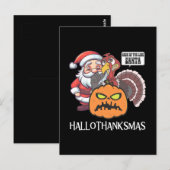 Gelukkig Hallothaanksgiftmas Briefkaart (Voorkant / Achterkant)