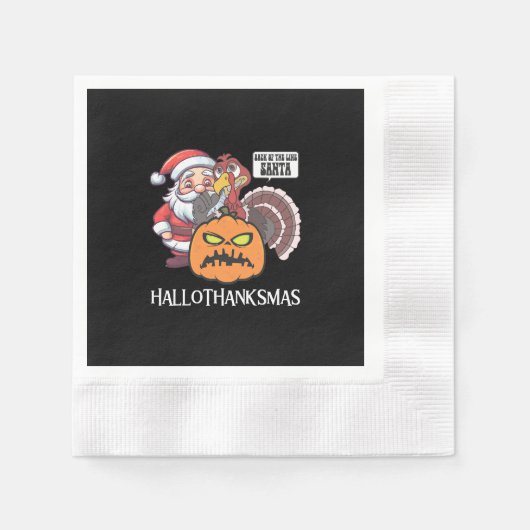 Gelukkig Hallothaanksgiftmas Servet (Voorkant)