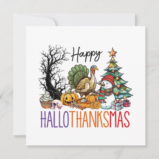 Gelukkig Hallothanksmas ClipArt (Voorkant)