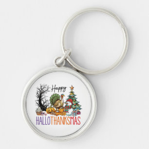 Gelukkig Hallothanksmas Clipart Sleutelhanger