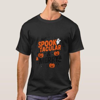 Gelukkig Hallothanksmas Halloween spookachtig fees T-shirt