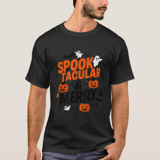 Gelukkig Hallothanksmas Halloween spooktacular vro T-shirt