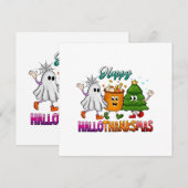 Gelukkig Hallothanksmas Kaart (Voorkant / Achterkant)