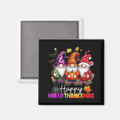 Gelukkig Hallothanksmas Kabouter Liefhebber Hallow Magneet (Voorkant / Achterkant)
