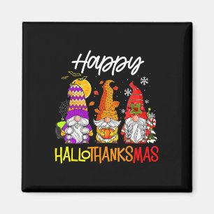 Gelukkig Hallothanksmas Kabouters Halloween Thanks Magneet