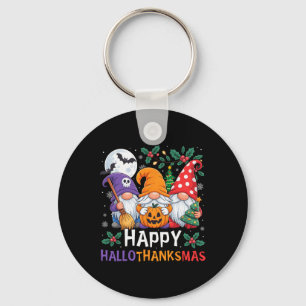 Gelukkig Hallothanksmas Kabouters Halloween Thanks Sleutelhanger