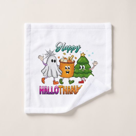 Gelukkig Hallothanksmas Washandje (Wasdoekje)