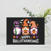 Gelukkig Hallothanksmis Kabouter Liefhebber Pretti Feestdagenkaart (Staand voorkant)