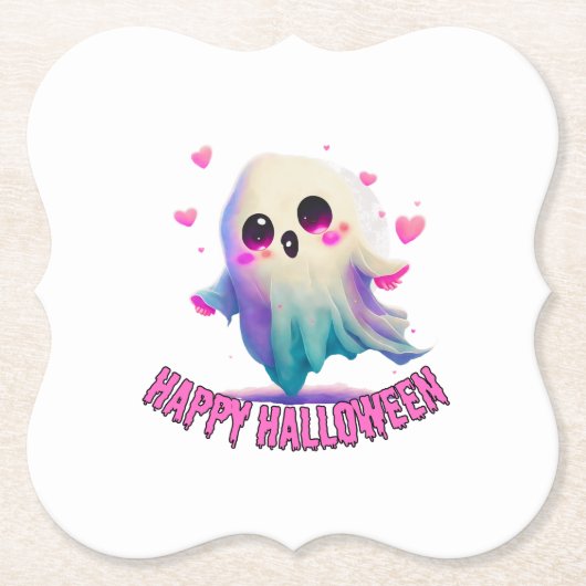 Gelukkig Halloween 06.b Kartonnen Onderzetters (Voorkant)