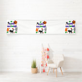 Gelukkig Halloween 2.5x12 Vinyl Banner (Insitu)