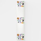 Gelukkig Halloween 2.5x12 Vinyl Banner (Verticaal)