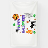 Gelukkig Halloween 3x5 Vinyl Banner (Verticaal)