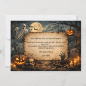 🎃 Gelukkig Halloween aangepaste fotokaart Kaart (Achterkant)