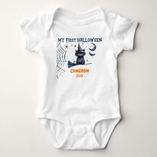 Gelukkig Halloween Aquarel Romper (Voorkant)