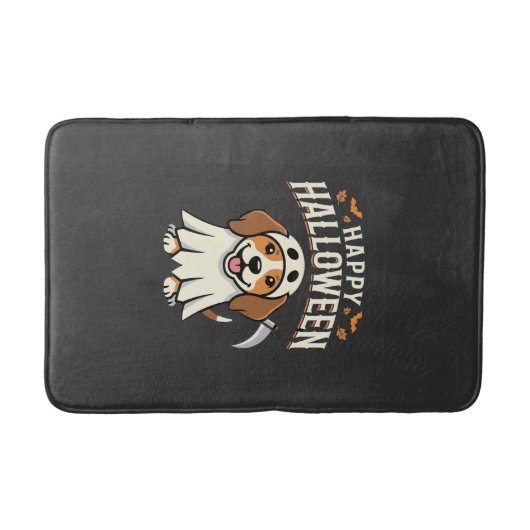 Gelukkig Halloween Beagle Hond Design_1 Badmat (Voorkant)
