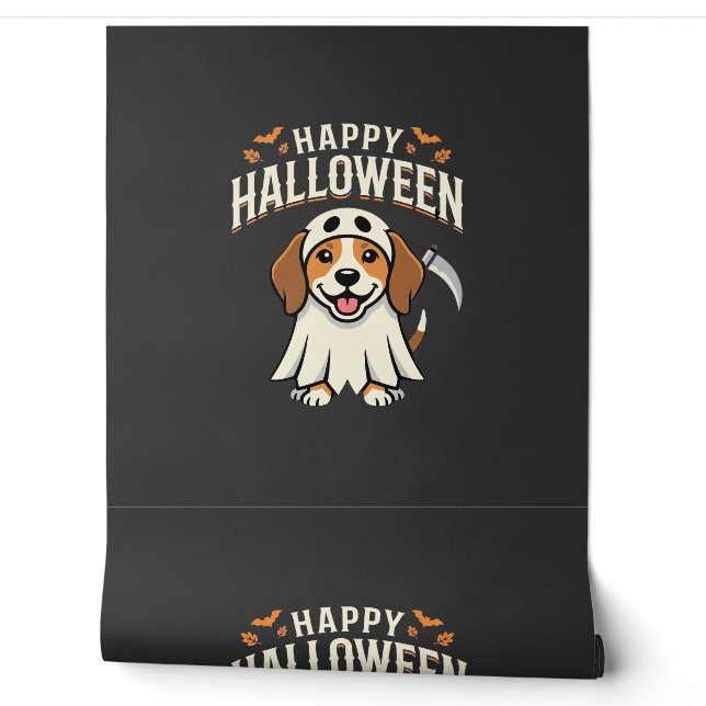 Gelukkig Halloween Beagle Hond Design_1 Behang (Afrollen)