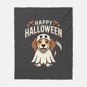 Gelukkig Halloween Beagle Hond Design_1 Fleece Deken