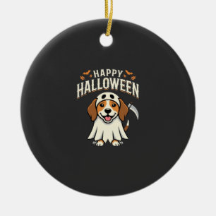 Gelukkig Halloween Beagle Hond Design_1 Keramisch Ornament