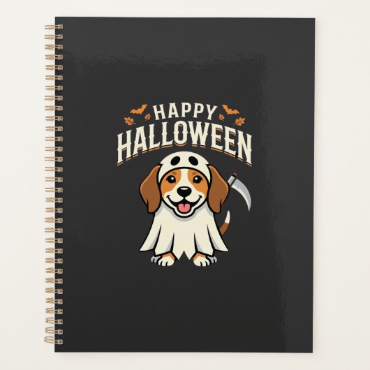 Gelukkig Halloween Beagle Hond Design_1 Planner (Voorkant)