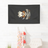 Gelukkig Halloween Beagle Hond Design_1 Spandoek (Insitu)