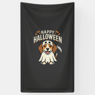 Gelukkig Halloween Beagle Hond Design_1 Spandoek