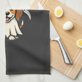 Gelukkig Halloween Beagle Hond Design_1 Theedoek (Quarter Fold)