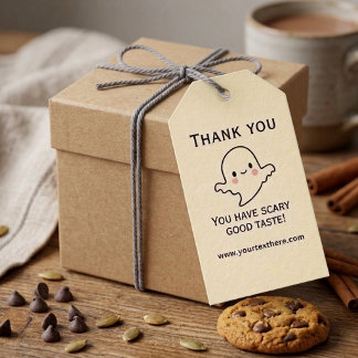 Gelukkig Halloween Bedrijf - Cute Bedankje Gift Ta Cadeaulabel