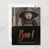 Gelukkig Halloween boek! Halloween-fotokaart Briefkaart (Voorkant / Achterkant)