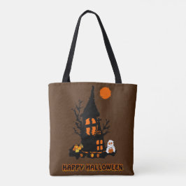 Gelukkig Halloween Boodschappentas Tote Bag