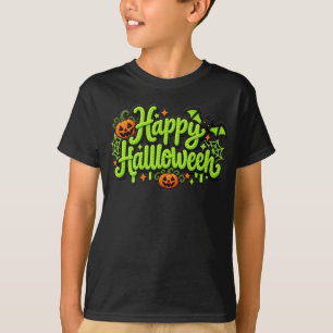 Gelukkig Halloween Borduurwerk T-shirt