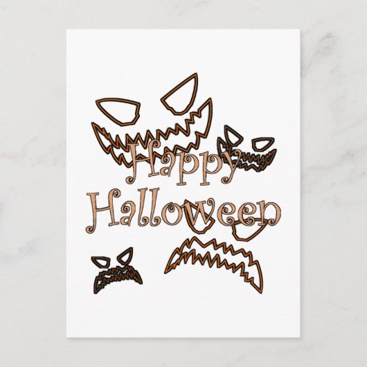 gelukkig Halloween Briefkaart (Voorkant)