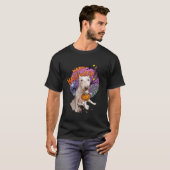Gelukkig Halloween Bull Terrier Kostuum Leuke Bull T-shirt (Voorkant volledig)