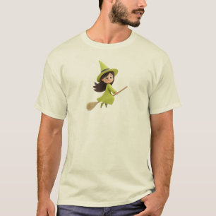 Gelukkig Halloween Chibi Heks 3D Illustratie T-shirt