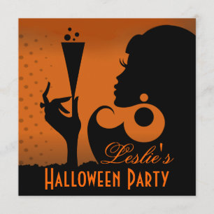 Gelukkig Halloween Cocktailparty Kaart