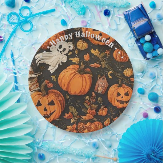 Gelukkig  Halloween Collectie Papieren Bordje (Feest)