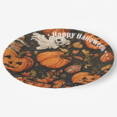 Gelukkig Halloween Collectie Papieren Bordje (Gekanteld)