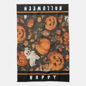 Gelukkig  Halloween Collectie Theedoek (Verticaal)