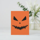 Gelukkig Halloween Cool enge Jack O'Lantern pompoe Briefkaart (Staand voorkant)